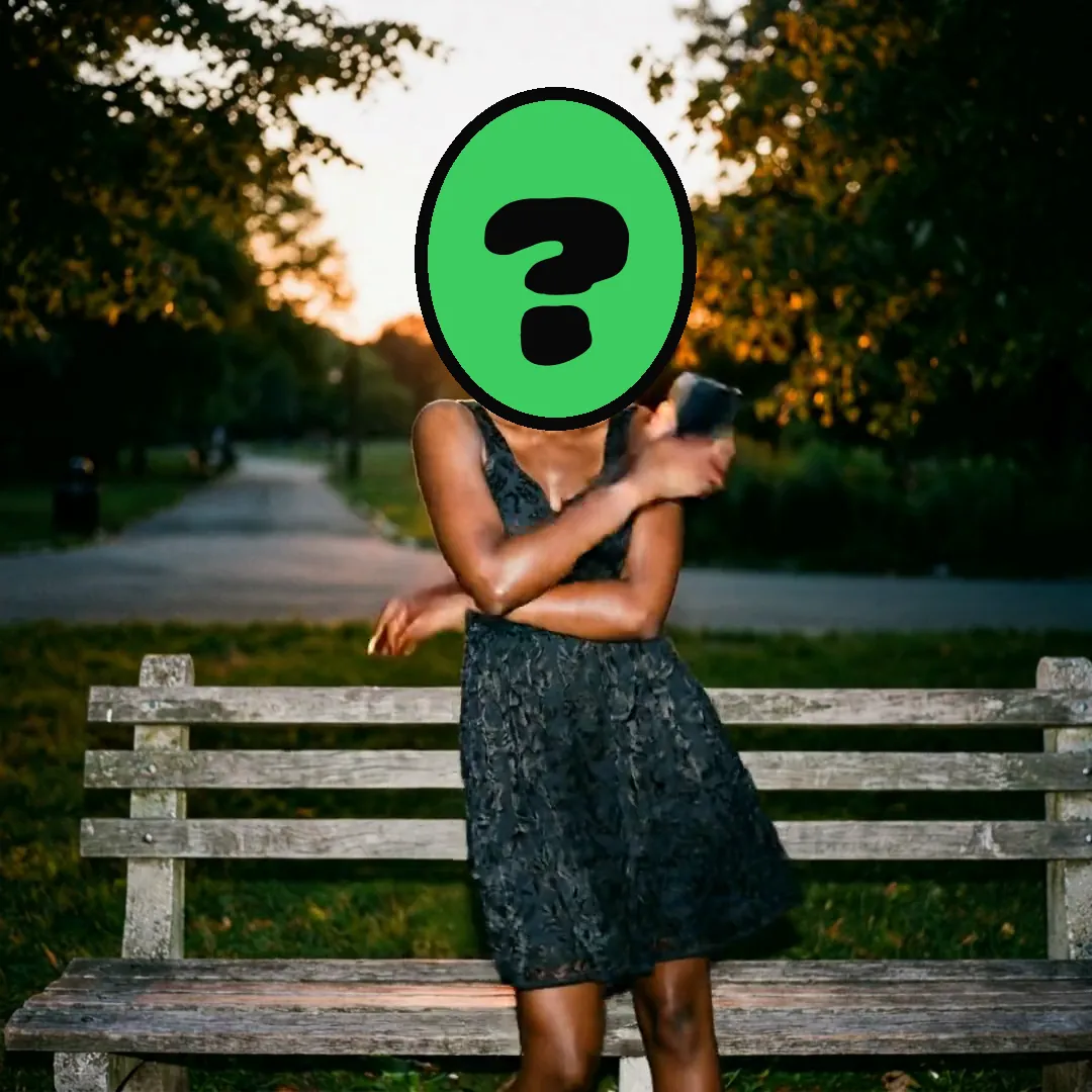 Catfished video card, scene 2: dancers with a ? where your face goes (anti valentine cards)