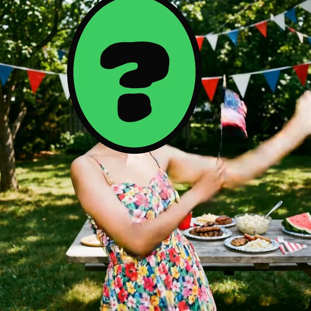 New Citizen video card, scene 2: dancers with a ? where your face goes (new citizen card)