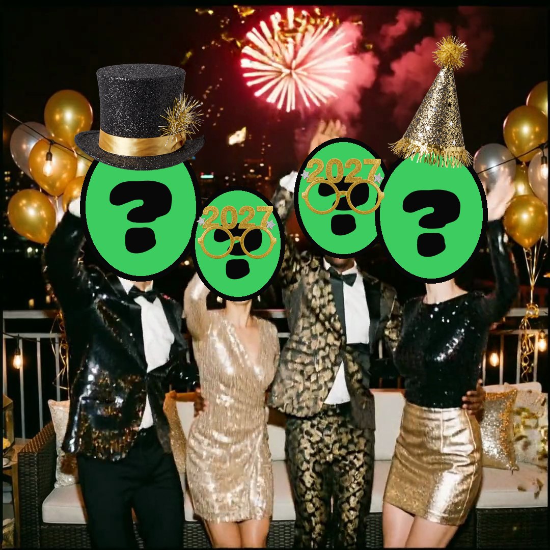 New Year's Eve Party video card